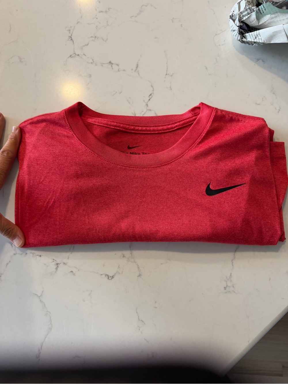 Nike Women’s Pink-Red Short Sleeve Dri-FIT Tee
